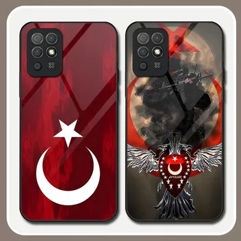 Турция Чехол Для Телефона с Турецким Флагом Из Закаленного Стекла Для Huawei P30 P40 P50 P20 P9 Smartp Z Pro Plus 2019 2021 Насыщенный И Красочный Чехол