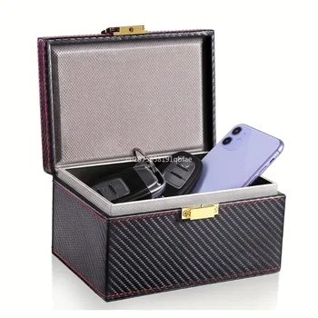 Коробка для хранения ключей от автомобиля, коробка для защиты от RFID-сигналов высокой емкости, для ключей от машины, защита от кражи, защитный чехол для автомобильного брелка