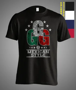 Новая мужская футболка Gennady GGG golovkin triple G boxing match canelo в мексиканском стиле
