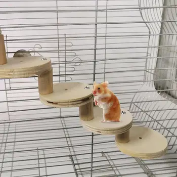 Съемная компактная игрушка-лестница для хомяка, взбирающаяся по лестнице, Птицы, попугай, платформа для мелких животных