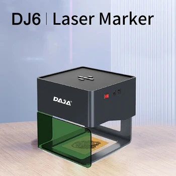 Новый лазерный гравер DAJA DJ6 Diy Лазерный гравировальный станок Fast Mini Logo Mark Printer Cutter Деревообрабатывающий Деревянный пластик для iPhone