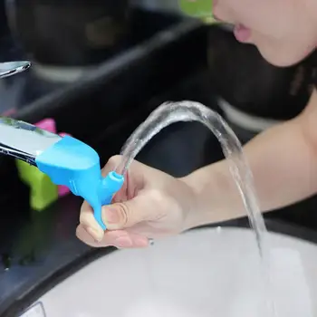 Высокоэластичный Силиконовый Удлинитель водопроводного крана Детское Устройство для мытья ванной Комнаты Кухонные Принадлежности Кран для раковины Направляющий Удлинитель крана