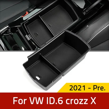 Автомобильный Консольный Подлокотник Центральный Ящик Для Хранения VW Volkswagen ID.6 ID6 GTX Crozz 2021 2022 Контейнер Органайзер Для Перчаток Чехол Для Укладки
