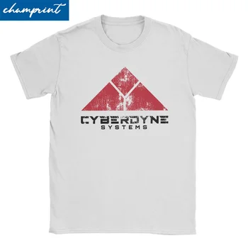 Мужские и женские футболки Cyberdyne Systems Одежда из 100% хлопка Terminator Футболки Crazy с круглым вырезом и коротким рукавом Графическая футболка