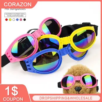 Складные очки для собак, предотвращающие попадание ультрафиолета, Очки для кошек, Модные солнцезащитные очки для собак, очки для собак, Реквизит для фотосессии, аксессуары для домашних животных, принадлежности для собак
