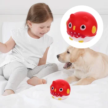 Жевательная игрушка для собак, мультяшная пищащая жевательная игрушка для маленьких средних и крупных собак