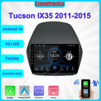 Автомагнитола Android 10.1 для Hyundai Tucson IX35 2011-2015, Навигация с сенсорным экраном, Bluetooth, управление рулевым колесом, Зеркальная ссылка