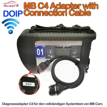 Супер адаптер DOIP MB STAR C4 с кабелем OBD2 wifi DOIP C4 SD-CONNECT новый тестер заменяет старый C4 для mb car truck scan diagnostic