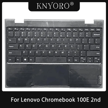 НОВЫЙ Оригинал для Lenovo Chromebook 100E 2nd 5CB1B02522 Подставка Для Рук Для Ноутбука Верхняя Крышка Верхний Чехол с Заменой Клавиатуры и Тачпада US UK