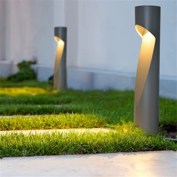 60-сантиметровое алюминиевое водонепроницаемое освещение для ландшафта сада IP54, уличные тумбы для внутреннего двора виллы, фонари для крыльца, садовые фонари для передней стойки