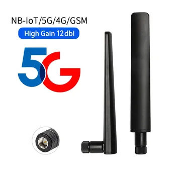 1шт 3G 4G 5G Антенна С Высоким Коэффициентом Усиления 12dBi 600-6000 МГц SMA Штекер для Беспроводной Сетевой Карты Wifi Маршрутизатор Высокая Чувствительность Сигнала