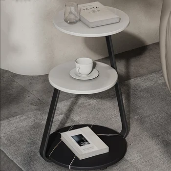 Роскошные журнальные столики Современный легкий портативный круглый небольшой вспомогательный столик для гостиной Zigon Sehpa Мебель для комнаты MQ50CJ