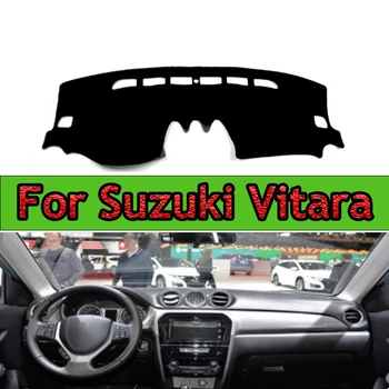 Для Suzuki Vitara 4th 2015 2016 2017 2018, чехлы для приборной панели автомобиля с правосторонним управлением, коврики, тени, подушки, ковры, аксессуары