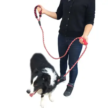 Собачий Нейлоновый поводок 12 мм 1,8 м, Светоотражающая веревка для выгула собак, Большой Ошейник для собак, Укрепляющий Тяговый жгут, Круглые Наклейки для ошейника для собак, Главная