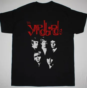 Винтажная футболка The Yardbirds Джеффа Бека и Эрика Клэптона, черная, унисекс, S-5Xl, 1F1066