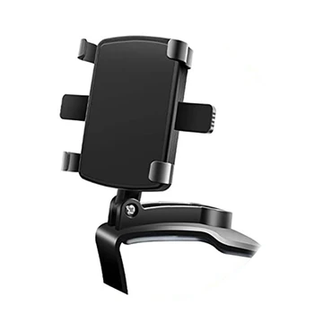 Автомобильный держатель для телефона, универсальная подставка для телефона на приборной панели с возможностью поворота на 360 градусов для смартфонов с диагональю от 4 до 7 дюймов