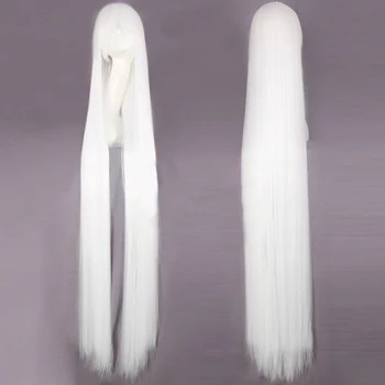 150 см белый Длинный Прямой парик 59 