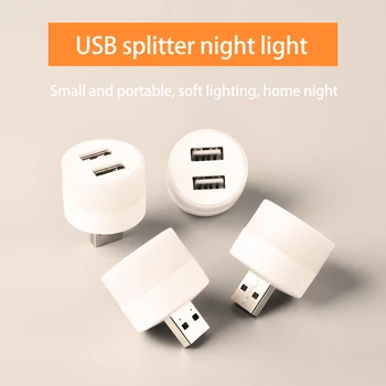 USB-светильник для зарядки мобильного банка питания компьютера USB-лампа для защиты глаз Лампа для чтения книг Ночник для кемпинга Лампы Освещения