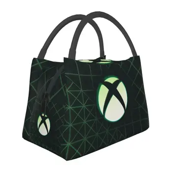 Классические термоизолированные сумки для ланча с логотипом Xbox, подарки для женщин-геймеров, Многоразовый контейнер для ланча, Уличная Многофункциональная коробка для еды