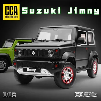 CCA 1/18 Suzuki Jimny SUV Игрушечная Модель Автомобиля Из Сплава, Отлитая под Давлением, со Звуковыми и Световыми Дверями, Открывающимися Имитацией Внедорожника Для Мальчиков, Коллекция