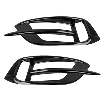 1 Пара накладок крышки фонаря для Honda Civic 10Th 2016-2019 Рамка противотуманной фары ярко-черная