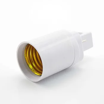 Адаптер G24-E27 Держатель винта с защитой от коррозии Цоколь электрической лампочки Преобразователь светодиодной лампы в Галогенную CFL Лампу