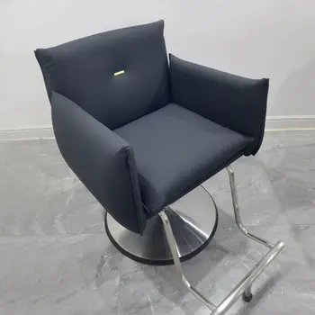 Роскошное кресло для парикмахерского салона, Кожаное портативное кресло для парикмахерской, Вращающееся оборудование для парикмахерского салона, мебель Cadeira