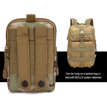 Тактическая поясная сумка для мужчин, большой емкости, регулируемый ремень для активного отдыха, стильная поясная сумка