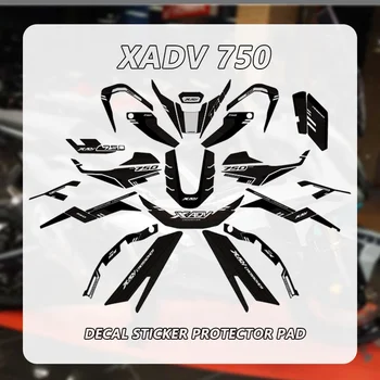 Для HONDA X-ADV 750 XADV x-adv 750 2017-2023 Мотоциклетные Наклейки 3D Гелевая Накладка На Бак Топливный Протектор Передний Задний Обтекатель Наклейки Декор