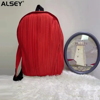 Новая плиссированная сумка через плечо ALSEY Miyake, легкий Повседневный дизайн рюкзака, повседневная спортивная модель Унисекс, сумка