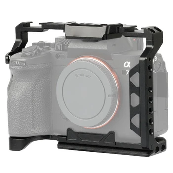 Камера Клетка Видео Клетка Крепления Для Обуви Камера Клетка Черный Алюминиевый Сплав Для Sony A7M3/A7R3/A7M4