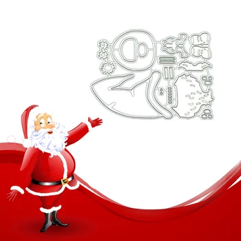 Санта Клаус Штампы для резки металла Трафарет Альбом Для Скрапбукинга Декор для бумажных открыток Рождественские Металлические Штампы Новинка 2020 Navidad