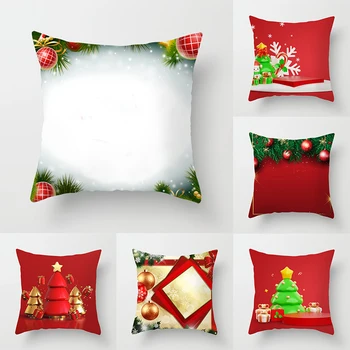Мультяшный Рождественский набор подушек Санта Клаус диван подарок украшение дома наволочка   