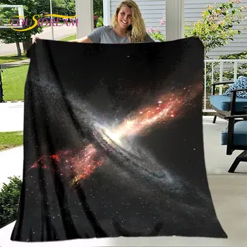 Галактика Вселенная Космос Звезды Земля Мягкое плюшевое одеяло, фланелевое одеяло, покрывало для гостиной, спальни, кровати, дивана, чехла для пикника