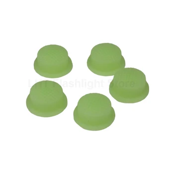 14 мм (D) x 8 мм (H) Светло-зеленые флуоресцентные силиконовые крышки багажника, водонепроницаемая крышка кнопки переключения (5 шт.)