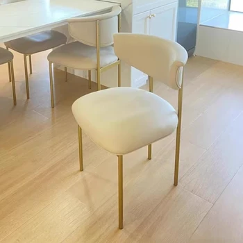 Обеденный стул для гостиной Роскошный Дизайн, Спинка для патио, Кухонный стул, Современная мебель для балкона в спальне Stuhle Esszimmer LJ50DC