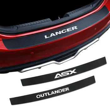 Наклейка на накладку заднего бампера Багажника автомобиля из углеродного волокна для MITSUBISHI LANCER ASX OUTLANDER PAJERO SPACE STAR XPANDER MIRAGE