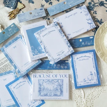 6 упаковок / ЛОТ Ретро-маркеры серии Blue Blues, бумага для оформления фотоальбома, блокнот для заметок