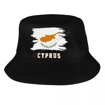 Ковшеобразные Шляпы Кипрский Флаг Крутые Киприоты Фанаты Солнцезащитный Козырек Прохладный Открытый Летний Рыбак Шапки Рыболовная Шляпа
