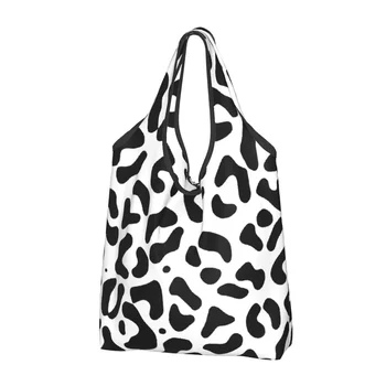 Сумки-тоут с леопардовым принтом для покупок в продуктовых магазинах, женские милые сумки-шопперы с животными-гепардами, сумки через плечо, сумки большой емкости
