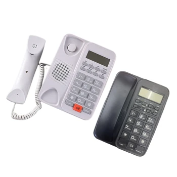 Проводной Стационарный Телефон Настольные Домашние Телефоны с Большими Кнопками Телефон для Домашнего Челнока