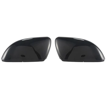 Левая + правая глянцевая черная накладка на зеркало заднего вида для Touran Golf Mk6