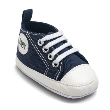 Классические парусиновые кроссовки для малышей, обувь для первого шага для маленьких мальчиков и девочек, ходунки, спортивная обувь для младенцев, противоскользящая детская обувь для малышей