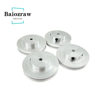 Baiozraw 4 шт. 3D-принтеры 80 Зубы 2 М 2GT Синхронный Шкив Диаметр 5 мм для Ширина 6 мм Для Voron 2.4 3D Запчасти