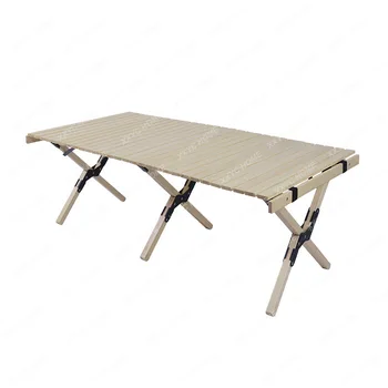 Открытый складной стол из массива дерева, походный складной стул, легкий стол для пикника, походный стол для яичных рулетов