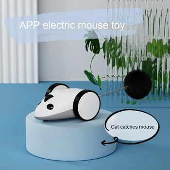 Умное Приложение Для Домашних Животных Электрическая Мышь Игрушки Для Кошек Зарядка через Usb Интерактивная Игрушка Для Кошек Jouet Pour Chat Juguete Para Gatos Аксессуары Для Домашних Животных