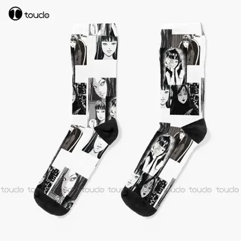 Tomie Junji Ito Темные Эстетические Носки Графические Носки Унисекс Взрослые Подростковые Молодежные Носки Дизайн Милые Носки Креативные Забавные Носки