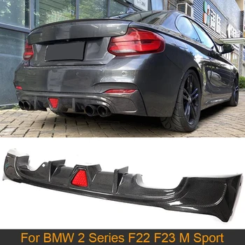 Диффузор Заднего Бампера Автомобиля для Губ BMW 2 Серии F22 F23 M Sport Coupe Convertible M235i M240i 2013-2017 Задний Диффузор Из Углеродного Волокна