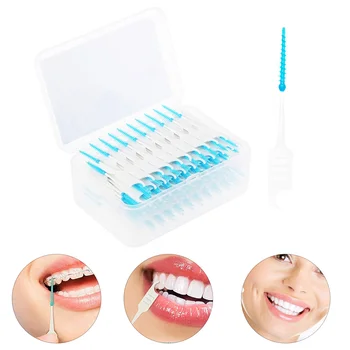 Зубочистка, инструмент для чистки зубного налета, портативная межзубная щетка, эластичные брекеты, гигиенические щетки, зубная нить одноразового использования.