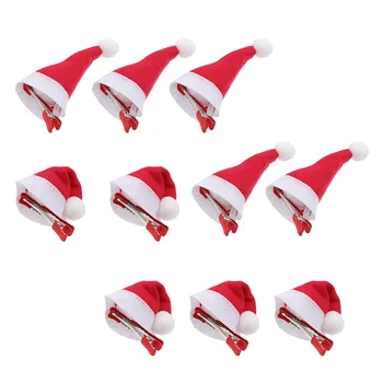 12 шт., аксессуары для рождественской шляпы, заколки для волос, подарки для женщин и девочек, рождественские зажимы из сплава Санта-Клауса, женские зажимы для чулок, Наполнители